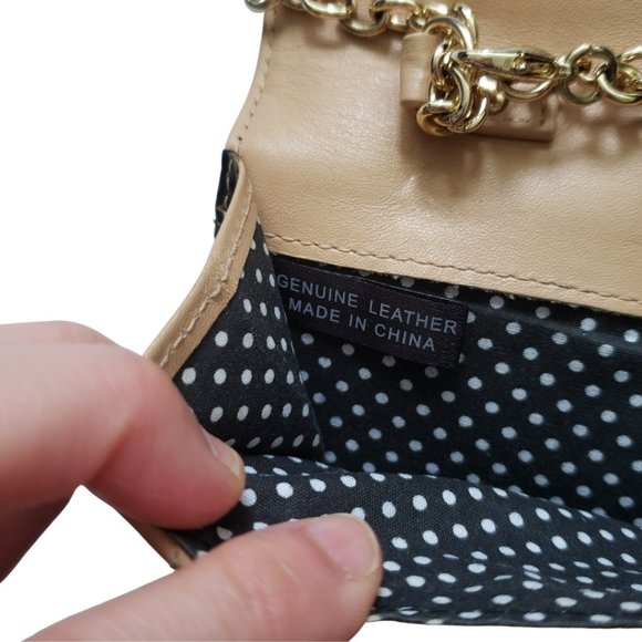 Halogen Black Leather Clutch Crossbody Bag/ Handbag - Picture 5 of 11